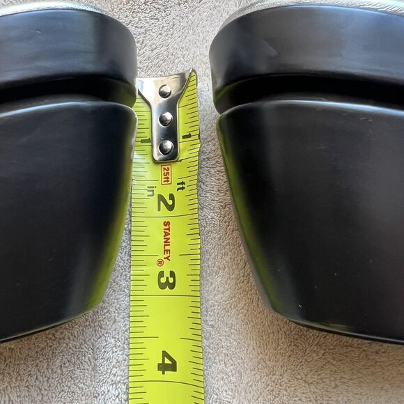 Cole Haan Metallic Silver Open Peep Toe Wedge Slip On Slide Sandal Women’s 8 B - Picture 11 of 16